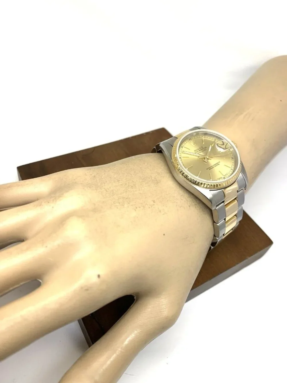 Rolex Datejust Watch 16233 Swiss Automatic 18k Yellow Gold & Steel Vintage 1996